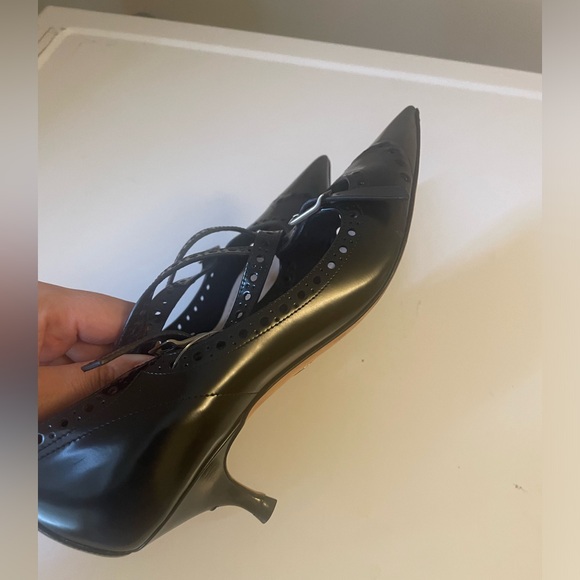 Dior Black Leather Teddy Oxford Pumps 36.5 M - Picture 6 of 7